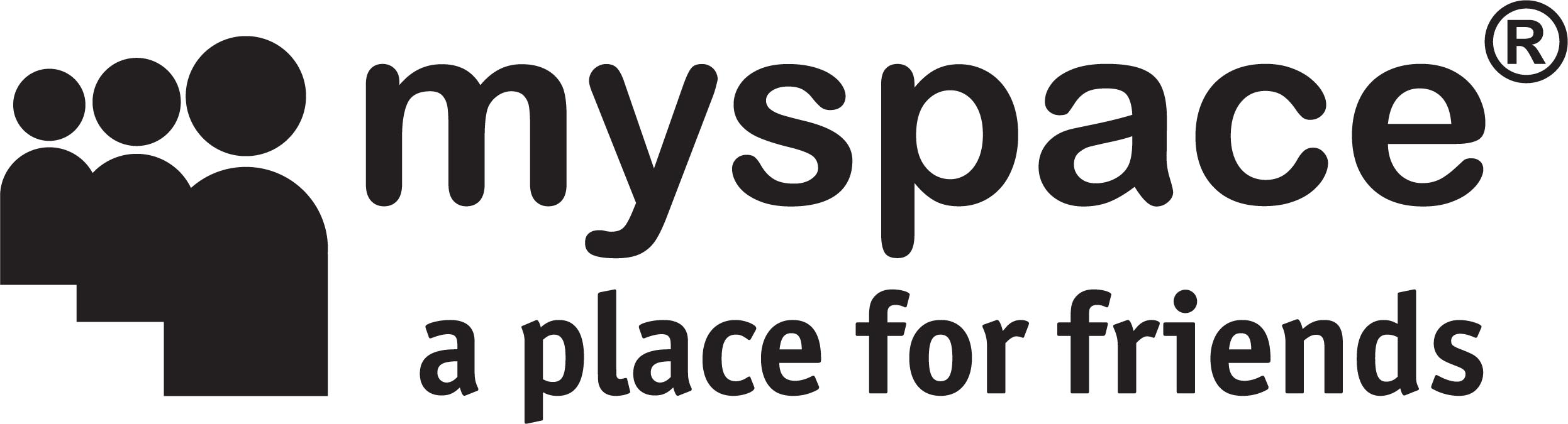 logo myspace a place for friends